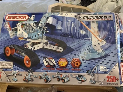 New Erector Multimodels 6515 Vehicle Metal Construction Set 15 Models 250+ Parts - Image 1 of 3