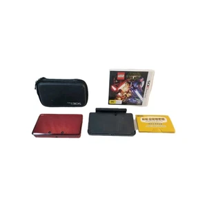Nintendo 3DS Red Console Bundle Lego Star Wars & Official Charging Station - Picture 1 of 24