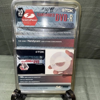 10-pack TDK DVDR Recordable MiNi DVD 30 Min 1.4GB Sn Side Handycam New Sealed - Image 1 of 4
