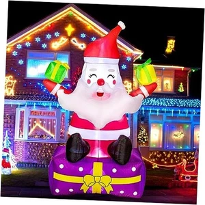 Inflables de Navidad 6 pies Navidad Decoración Exterior Inflable Papá Noel  - Imagen 1 de 6