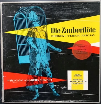 Mozart - Die Zauberflöte, FRICSAY, GREINDL, DIESKAU, 3 LP Box, DGG Tulip, STEREO - Bild 1 von 4