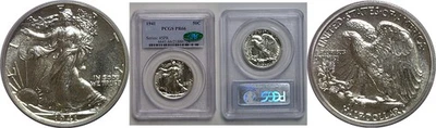 1941 50C Walking Liberty Half Dollar Proof PCGS PR-66 CAC - Image 1 of 3