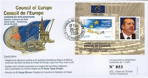 CE57-III FDC Council of Europe "Mr. ERDOGAN, Prime Minister of Turkey" 06-2006 - Imagen 1 de 1