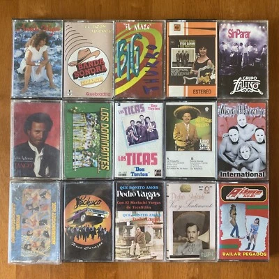 CLEARANCE Cassette Tape Lot - Latin Merengue Salsa Cumbia Tejano Nortena - Image 1 of 4
