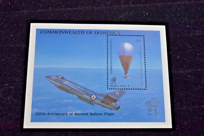 DOMINICA 1983 2OOTH ANIVERSÁRIO DE VOO M/S S809 MNH - Imagem 1 de 3