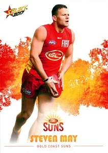 2017 Gold Coast Suns AFL Select Footy Stars Card - Steven May - Bild 1 von 3