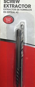 #2 SCREW BOLT EXTRACTOR REMOVER EASY OUT WITH DRILLS BIT - Picture 1 of 1