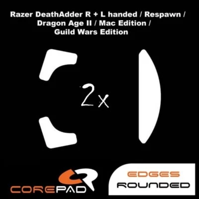 Corepad Skatez Razer Deathadder Death Adder Re-Spawn ricambio piedini mouse teflon