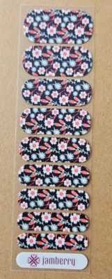 JAMBERRY MIDNIGHT STROLL HALF SHEET NAIL WRAP RETIRED GGG MARCH 2018
