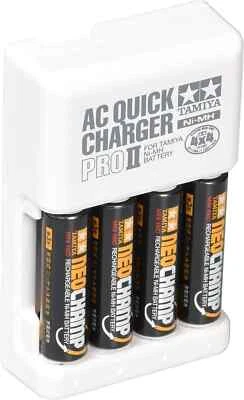New Tamiya 55116 Mini 4WD Neo Champ Ni-MH Battery (4 pcs.) & AC Quick Charger II - Image 1 of 2