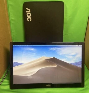 Portable AOC e1659Fwu 15.6 Monitor - Slim, USB 3.0, 1366x768 Resolution - Picture 1 of 4