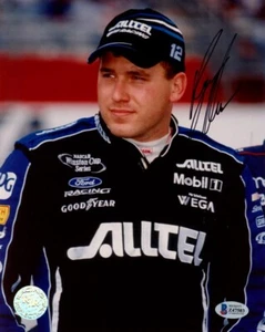 RYAN NEWMAN SIGNED AUTOGRAPHED 8x10 PHOTO CELEBRATED NASCAR DRIVER BECKETT BAS - Picture 1 of 2