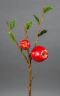 Apfelzweig mit 2 Äpfeln 40cm JA Dekoobst Kunstobst künstliches Obst Apfel