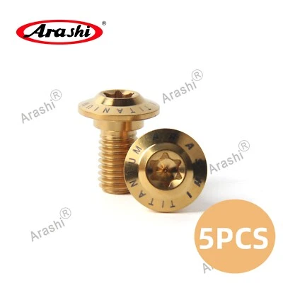 5PCS Rear Brake Rotor Bolts Screws Fit BMW F650GS /ABS 2008-2015 HP2 2005-2009 - Image 1 of 3