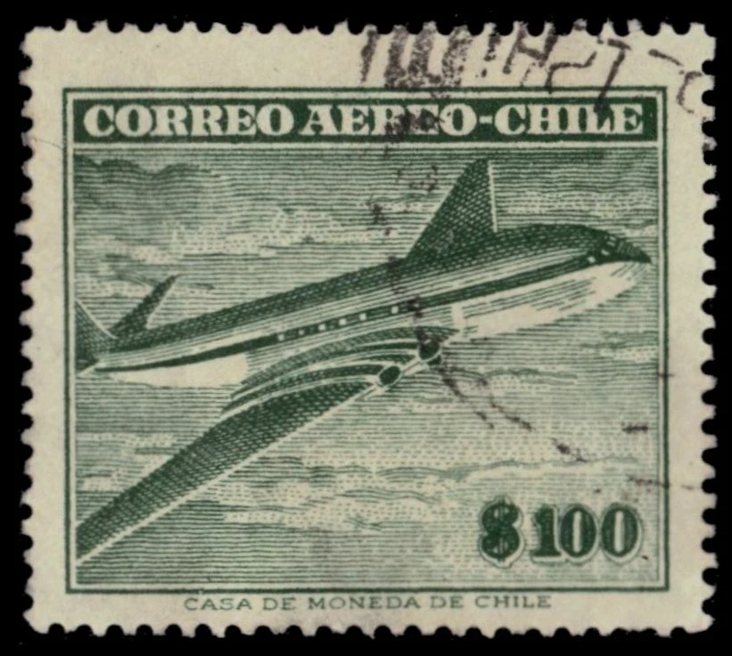 CHILE C187 - Comet Air Liner "Impresión 1957" (pa4901) Foto 1 de 1