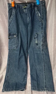 Vintage Wrangler Black Rivet Jeans 100% Cotton Size W36 L30 - Picture 1 of 5