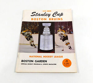 1971-72 St. Louis Blues vs Boston Bruins NHL Hockey Playoff Program 4-18-72