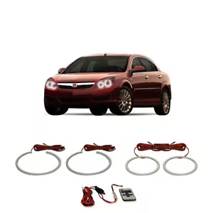 Bright White RF LED Headlight Halo Ring Kit for Saturn Aura 07-09 - Foto 1 di 3