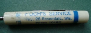 Vtg RARE Foch's Service Rosendale WI Advertising Pocket Screwdriver Oil Products - Picture 1 of 4