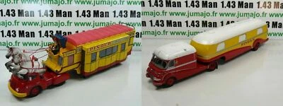 LOT 2 ensemble 1/43 IXO CIRQUE PINDER BAR/CREPERIE Postillon + Directeur - Photo 1/4