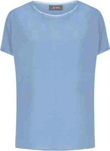 MOS MOSH DAMEN Blusenshirt aus Seide Modell 'Ingi' in blau Gr. M (label XS) NEU - Bild 1 von 24