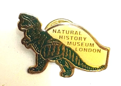 The Natural History Museum LONDON Rare Metal Enamel Lapel Pin Badge Dinosaur Rex - Image 1 of 2