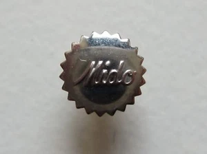 Mido steel ø 4.7 mm N.O.S. watch crown ~ stem thread 1.0 mm - Picture 1 of 3