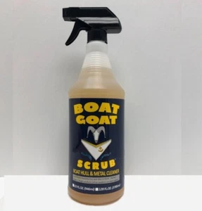 Boat Goat Scrub Hull Cleaner 32 oz. Removes Stains & Scum Lines on Boat Hulls 🐐 - Picture 1 of 8