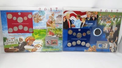 2017  Uncirculated  P & D Mint Sets - Postal Commemorative Society  Coin & Stamp - Image 1 of 4