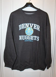 Maglione girocollo uomo Denver Nuggets NBA cotone/poliestere nuovo con etichette 4XL - Foto 1 di 7