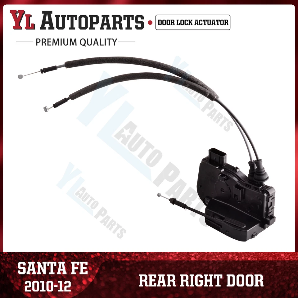 Actuador de bloqueo de pestillo de puerta de pasajero trasero derecho para Hyundai Santa Fe 2010-2012 Foto 1 de 4