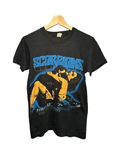 Vintage Scorpions Love At First Sting 1984 US Tour T Shirt 80s Black Sz S 