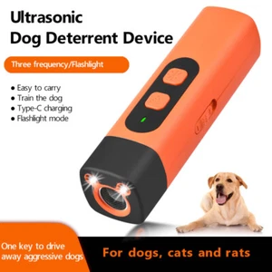 Hundeabwehr Abschreckung Anti-Bellen Ultraschall/Taschenlampe Handheld Haustier Training - Bild 1 von 9