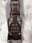 Bronze  Metal Wall Mount Bottle Opener - Cap Collecting Tray - New-14 x 5 inches