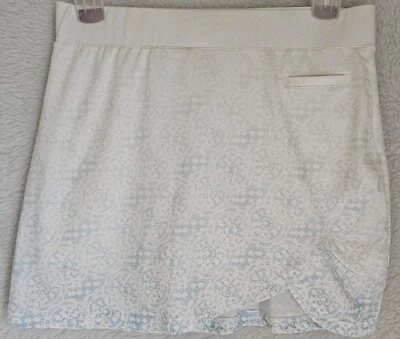 Falda corta Pebble Beach para mujer talla L blanca azul Foto 1 de 4