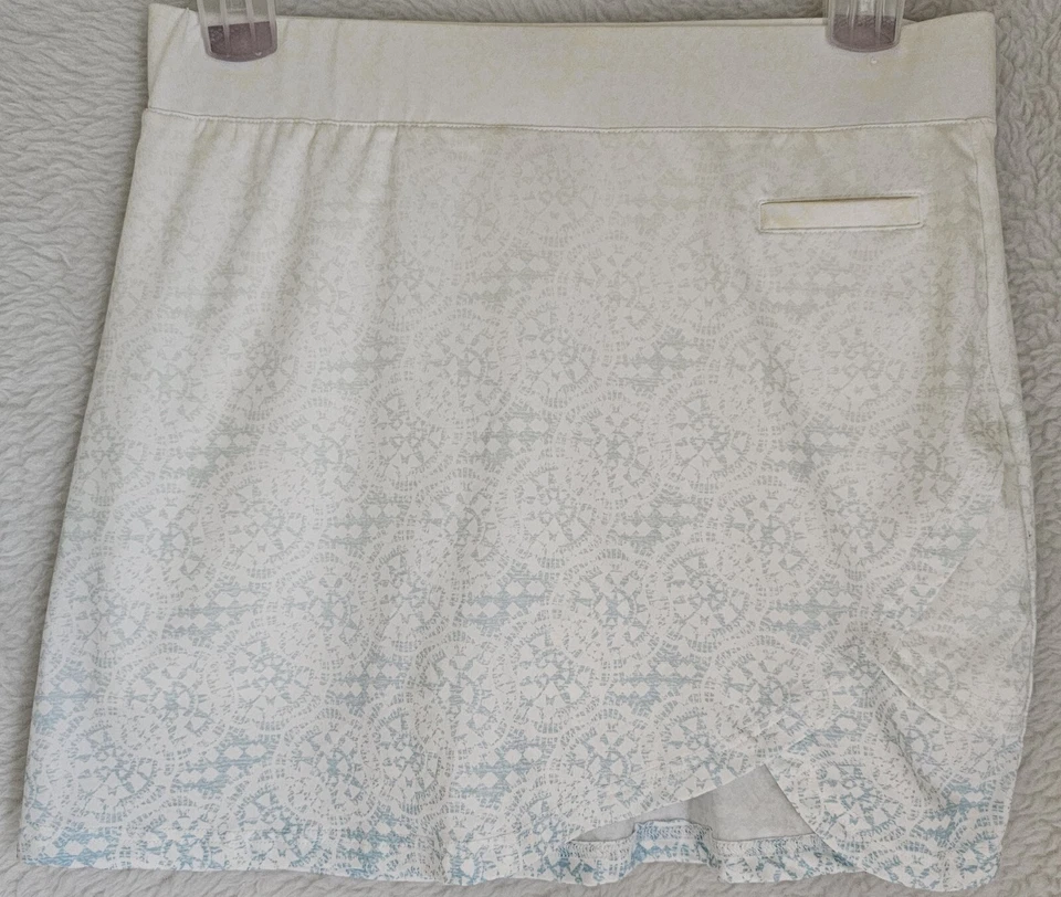 Falda corta Pebble Beach para mujer talla L blanca azul Foto 1 de 4