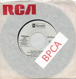 NEW 7" Canadian Promo Rufus Chaka Khan Please Pardon Me Somebody's Watching You - Bild 1 von 1