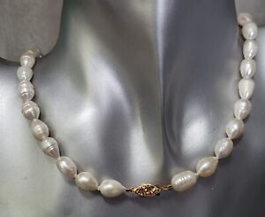 10ct Rose Gold  River Pearl Necklace.  Mabe, Natural, Baroque. ref: XBOD