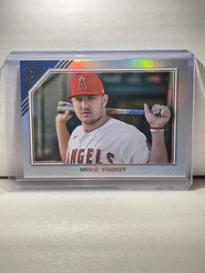Mike Trout 2022 Topps Gallery #100 Rainbow Foil Los Angeles Angels MVP
