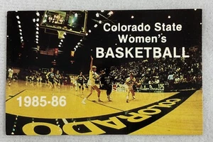 Tarjeta de calendario de baloncesto CBK Colorado State Lady Rams 1985-86 para mujer - Imagen 1 de 2