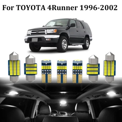 13X White Interior LED Lights Bulbs Package for Toyota 4Runner 1996-2002 + Tool - Image 1 of 4