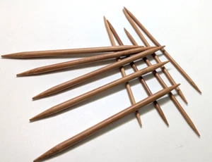 HiyaHiya Bamboo Double Points 6" long Size 6 US set of 5 needles SM - Picture 1 of 2