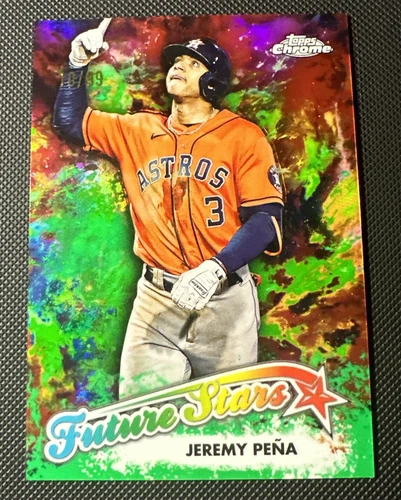 Jeremy Pena 2023 Topps Chrome Future Stars Green Refractor 10/99 FS-10 Astros
