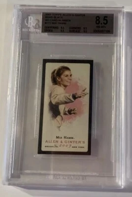 MIA HAMM RARE 2007 Topps Allen & Ginter's  USA SOCCER USWNT BGS 8.5 - Image 1 of 2