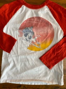 Gap Kids Skier Graphic Print Long Sleeve Raglan T Shirt Boys Size Medium (8) - Picture 1 of 5