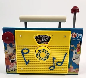 Fisher Price The Farmer in the Dell Radio Caja de Música Juguetes PROBADOS Funciona - Imagen 1 de 6