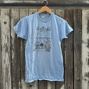 Camiseta vintage años 70 The Harvard Medical School Boston mapa dibujo FOTL - Imagen 1 de 17
