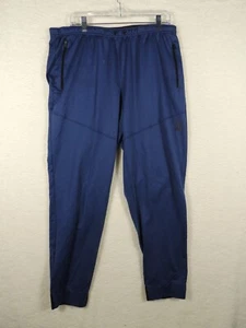 Spyder Active Mens Performance Tapered Leg Jogger Pants Blue Logo SPOT-NO STRING - Picture 1 of 12