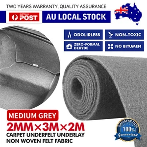 3mx2m Medium Gray Carpet Underlay Underfelt Boat Car Marine Yacht Re-Upholstery - Picture 1 of 22