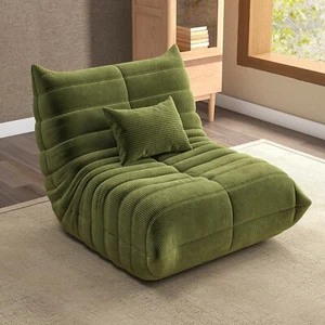 Bean Bag Chair with Pillow Soft Floor Lazy Sofa Lounge Chair for Adults Child - Picture 1 of 6
